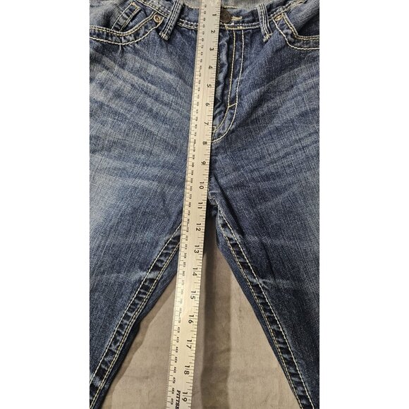 Buckle BKE Seth Jeans Men 36R Blue Relaxed Dark Wash Denim (HL16) - Picture 3 of 5